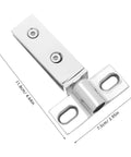 Heavy Duty Stainless Steel Glass Door Pivot Hinge For Shower, Concealed Double-Hole Bath Door Hinge, 304 Stainless, 11.8cm x 7.5cm