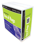 White Bleached Knit Rags 1 Lb Box For All Purpose Wiping Cleaning And Polishing Medium Weight T Shirt Material visible