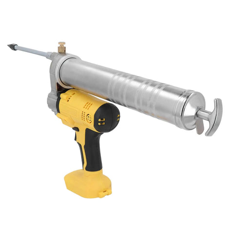 Battery Powered Automatic Lubrication Tool Electric Grease Gun 8500 PSI High Pressure with yellow handle