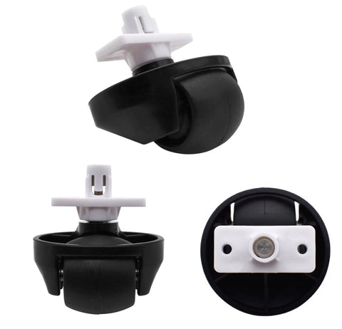 Replacement Front Caster Wheel For Roborock Vacuum Robots S4 S6 S6 Pure S5 Max S6 Max V E4 S7 S70 S75 visible in three views