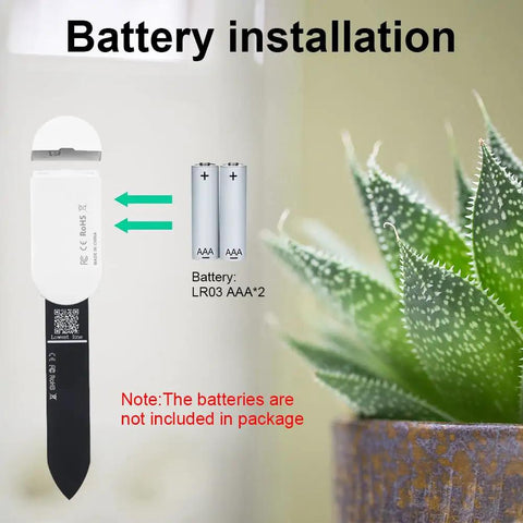 Battery installation guide for Intelligent Soil Moisture Sensor 3 Pack With Capacitive Probes, Zigbee Hub Required