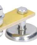 Detailed view of heavy duty magnetic ground clamp for welders showcasing the Ndfeb magnet and adjustable jaw design.