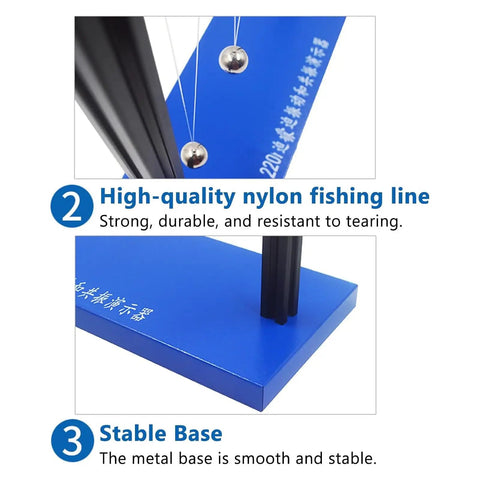 Forced Vibration And Resonance Demonstrator For Physics Teaching Pendulum Resonance Demonstration Kit with stable metal base
