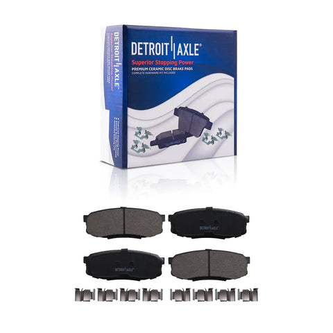 Brake Kit For Lexus LX570, Toyota Sequoia, Tundra, And Land Cruiser, Ceramic Brake Pads, Easy Install Hardware, Packaging View