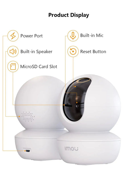 4MP QHD Indoor Pan Tilt Security Cam With Plug In WiFi Night Vision Baby Monitor 2 Way Audio Motion Tracking And Sound Alerts 2560x1440