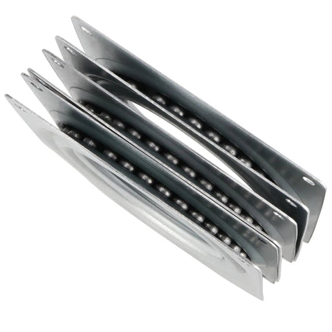 Rock Solid 6 Inch Lazy Susan Hardware 10 Pack Square Turntable Bearing Plate Zinc Plated Steel showing multiple plates stacked.