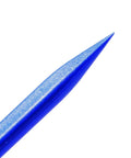 Close-up of a blue nylon spudger from Pro Grade Phone Repair Kit With Non Abrasive Nylon Spudgers And Anti Static Tweezers 8 Piece Set For Easy Smartphone Disassembly And Repair Includes Nylon Pry Tools Crowbars Long Board And ESD Tools.