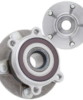 2-Pack Front Wheel Hub Assembly Set, Steel, Ball Bearing, 66.9mm Bore, Fits 2014-2018 Mazda 3 And 2016-2021 Mazda CX-3