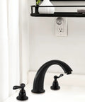 Windemere Deck Mounted Roman Tub Filler Trim Kit Oil Rubbed Bronze With Brass Construction And Zinc Handles Replacement Trim Only