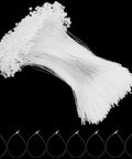 2000 Piece Pack Of Clear Security Plastic Tags Featuring Smooth Snap Lock Pins For Retail Clothing And Merchandise Tamper Proof Hang Tag Loops with smooth snap lock pins