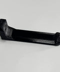 Beefy Wall Mount Tape Dispenser Rack Rustproof Smooth Install Adhesive Tool Holder Organizer Countertop Saver Storage Stand For Garage Kitchen Bath Dorm Workshop Black on white surface.