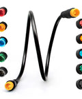 Ebike Extension Cable Julet 2Pin 3Pin 4Pin 5Pin 6Pin Waterproof Connector Female To Male, black with colorful connectors