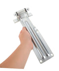 Hand holding Heavy Duty Alloy Steel Truck Hinge For Box Truck Rear Door Corrosion Resistant Industrial Door Hinge For Refrigerated Freezer Improves Cooling Efficiency And Long Term Durability For Commercial Vans Trailers And More