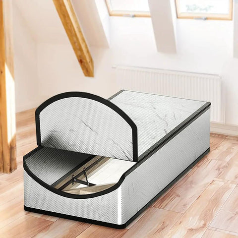 Attic Door Insulation Cover For 25 By 54 By 11 Inch Stairs, Heavy Duty Easy Install, No Frills Home Energy Saver With Zipper