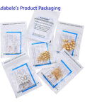 500 Pcs 4mm Sterling Silver Plated Brass Corrugated Round Bead Spacers For DIY Jewelry Making Tiny Beads Craft Supplies Set CF10-4 packaging
