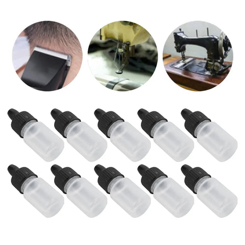 10 Pack Shaver Lubricant Oil For Electric Clippers And Hair Trimmers Maintenance Oil To Reduce Friction And Heat Prevent Dull Blades Extend Blade Life Smooth Shaves Ideal For Home Grooming And Small Machines. 10-pack plastic dropper bottles