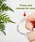 Reusable Plant Support Clips For Garden And Trellis Easy Clamp Plastic Clips For Tomato Stems Flowers Vines 50 Pack Clear Clip