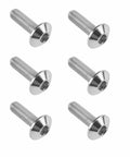 Titanium M6 Socket Head Cap Bolts Dome Head Screws 1.0 Pitch 12 15 20 25 30 35mm Pack Of 6 For Bicycle And Motorcycle