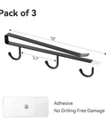 Three Pack Under Shelf Coffee Mug Holders Clip On Cup Hooks No Drilling Easy Install For Flat Shelves Without Lip No Drill