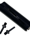 Core drill bit, 2-inch diameter, 10-inch depth, black laser-welded concrete bit with two 5/8-11 adapters — side view