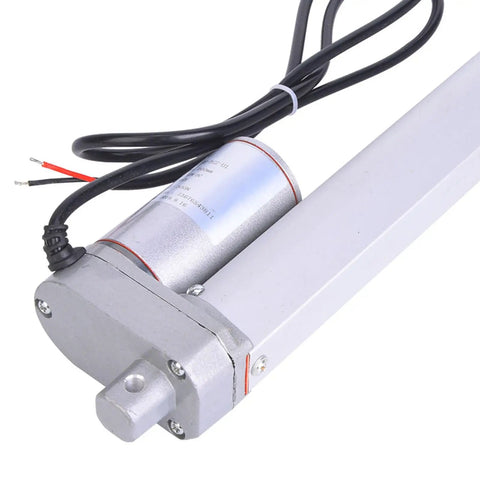 Top Shelf Electric Linear Actuator 300N High Speed 12Vdc with built-in motor and wiring detail for reliable automation