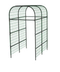 Metal Garden Arch Trellis Black 7.3 Ft, Space Saving Vertical Plant Support For Raised Beds, Great For Cucumbers And Climbing Veggies