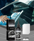 Windshield Crack Repair Kit With Advanced Glass Repair Liquid For Cracks And Chips DIY Fast Fix showing bottle, razor, and applicator