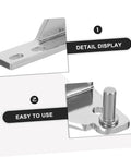 Heavy Duty Zinc Alloy Fridge Hinge Kit Pro Grade, 8mm Axial Diameter Refrigerator Door Hinges, Corrosion Resistant And Easy Maintenance, Built To Last For Busy Foodservice And Commercial Kitchens, zinc alloy hinge detail