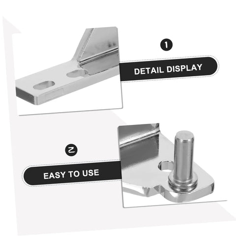 Heavy Duty Zinc Alloy Fridge Hinge Kit Pro Grade, 8mm Axial Diameter Refrigerator Door Hinges, Corrosion Resistant And Easy Maintenance, Built To Last For Busy Foodservice And Commercial Kitchens, zinc alloy hinge detail