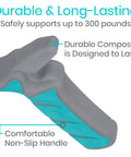 Durable composite car handle assist for elderly and disabled, scratch proof auto grab bar, non-slip safety handle, supports 300 lb.