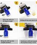 SHDIATOOL 10-piece diamond tile drill set for porcelain/ceramic; blue diamond-tipped hole saws, sizes 6–100 mm and 2in.