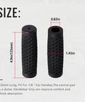 Seven Eighths Inch Bike Grip For Beach Cruisers And All Terrain Bikes Black 125mm Round Handlebar Grip Fits Seven Eighths Inch Bar