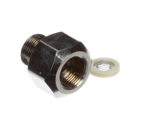 Brass 3/8-inch compression check valve assembly with threaded ends