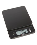 Glass Top Food Scale With Touch Controls 11 Lb Capacity Sleek Black Kitchen Scale For Chef Grade Precision Weighing In Grams And Ounces Easy To Use Power On Modern Design And Fast Readouts showing display and buttons