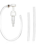 Grease Monkey Go To Fluid Pump For Standard Quart Bottles 4 Cc Per Stroke Transmission Fluid Extractor With 28 Millimeter Cap, white pump and tubes.