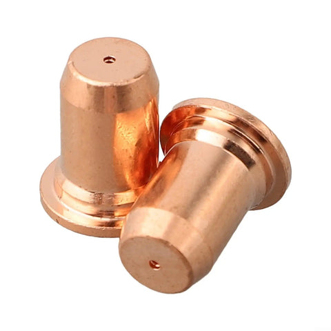 Copper nozzles from 20 Pieces Pro Grade Plasma Electrode Tips And Nozzles Kit 0.9mm For IPT40 Torch And IPT60 PT40
