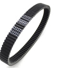 Must-Have Heavy Duty V-Drive Belt For CF Moto Trail Tracker 500 And 600 EFI Models From 2011 To 2014 view of black transmission v-belt with teeth.
