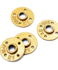 Ceiling Mount Gold Shelf Bracket Set For Kitchen Three Pairs U Shape Pipe Brackets In Gold Finish Built For DIYers
