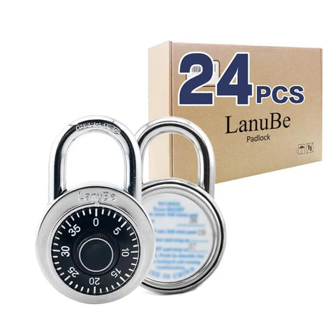 Two Inch Dial Combination Locker Locks Pack Of 24 With Fixed Three Digit Codes Black Turnplate Ideal For School Gym Sports Lockers Toolboxes Cases And More