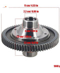 Electric Tricycle Differential Gear Assembly 30mm 18T Planetary Gear Set with measurements and steel construction