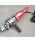Electric Hydraulic Rebar Cutter cuts up to 5/8 inch round steel, compact design with brushless motor for efficient use.