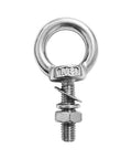 Heavy Duty Built Tough Stainless Steel Eyebolt Kit Four Pack Five Sixteenths By One Point Two Inch Lifting Eye Bolts With Nuts And Washers