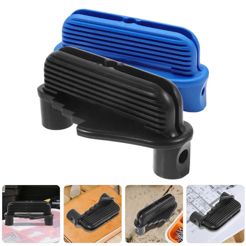 No Sweat Precision Center Scriber Woodworking Layout Gauge Top Shelf Marking Tool Dark Navy black and blue two pack detail view.