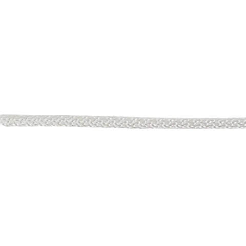 Close-up of Heavy Duty One Eighth Inch Nylon Rope Solid Braid Utility Rope showing braid detail, UV-resistant material.