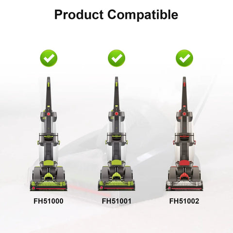 Image showing vacuum models FH51000, FH51001, FH51002 compatible with Replacement Belts For Dual Power Max Carpet Vacuum Cleaner.