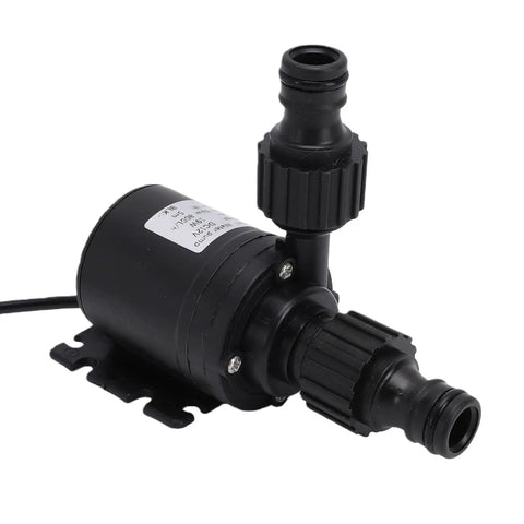 19W Submersible Water Pump With 5M Head Brushless Motor Ultra Quiet Performance For Fountains Aquariums Solar Systems US Plug
