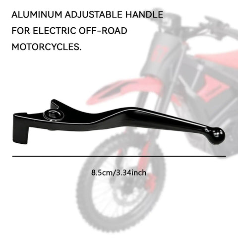 Yozma IN10 Ebike Two Pack Aluminum Adjustable Brake Levers left lever in side view with measurement of 8.5cm