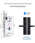 Top Shelf Smart Biometric Fingerprint Door Lock Featuring Wifi Remote Access And Companion Mobile App Integration For Quick Keyless Entry Dead Nuts Secure black mortise lock dimensions and installation guide.