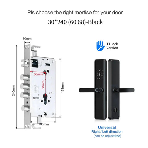 Top Shelf Smart Biometric Fingerprint Door Lock Featuring Wifi Remote Access And Companion Mobile App Integration For Quick Keyless Entry Dead Nuts Secure black mortise lock dimensions and installation guide.