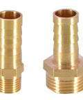 Brass Pipe Fitting Set 6mm 8mm 10mm 12mm 14mm 16mm Hose Barb Tail With BSPT Male Connector 1/8 3/8 1/4 Copper Coupler Adapter